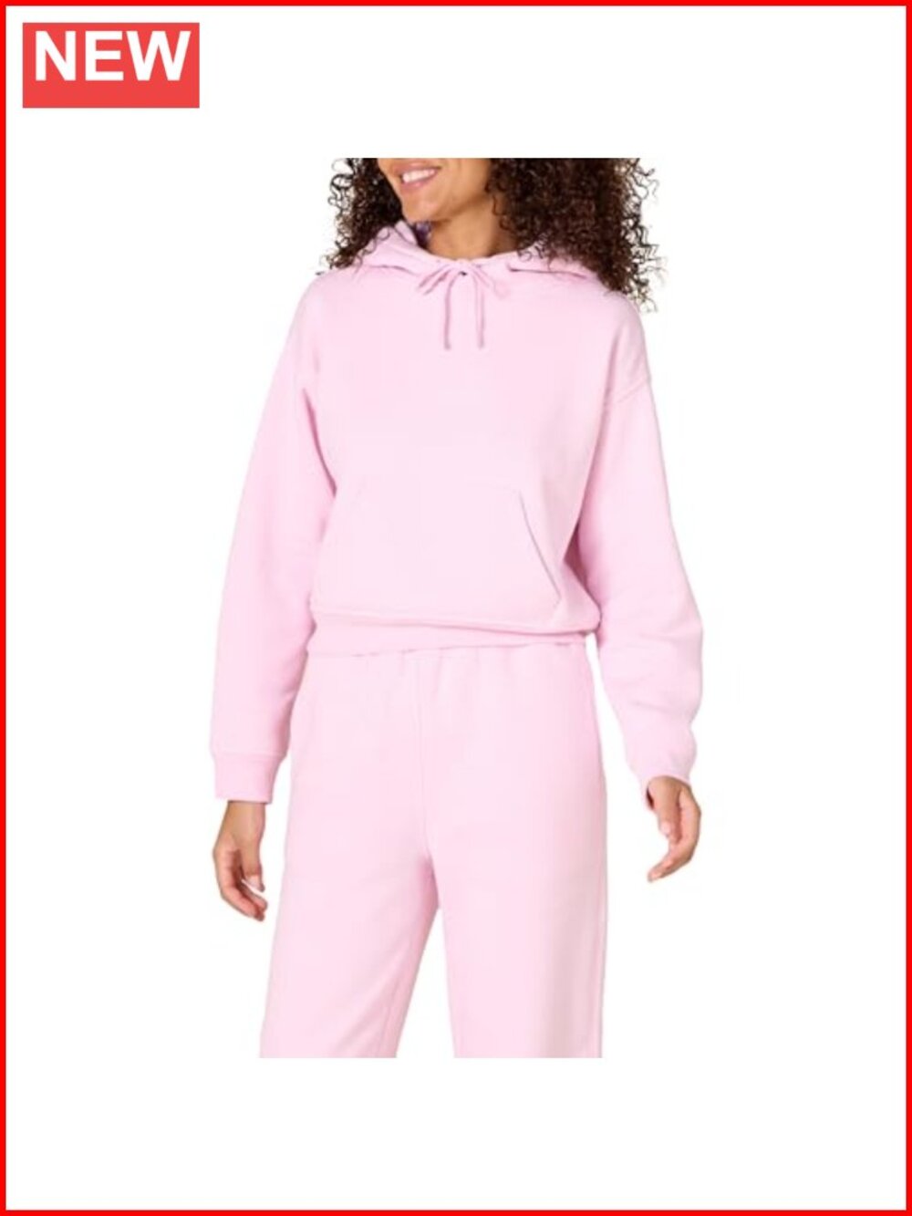 Women's Relaxed Fit Cropped Pullover Hoodie Sweatshirt Drawstring Soft Fleece